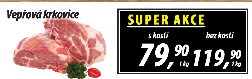 Vepřová krkovice s kostí
