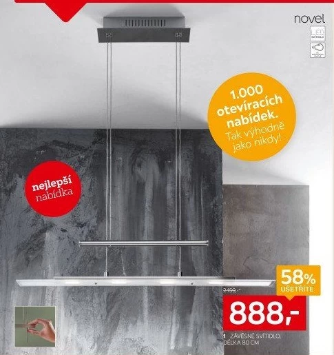 Závěsné LED svítidlo Novel