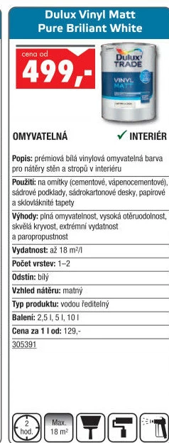 Barva Vinyl Dulux Trade - UNI HOBBY akcniletaky.com