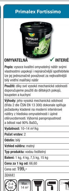Interiérová barva Fortissimo Primalex