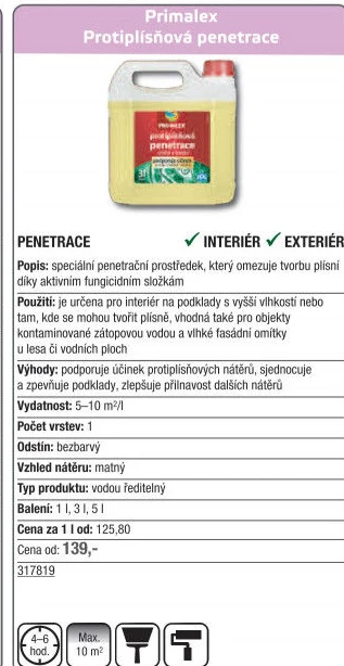Penetrace Fungicidní Primalex