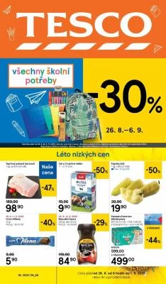 akční leták Tesco 26.8.2020-1.9.2020