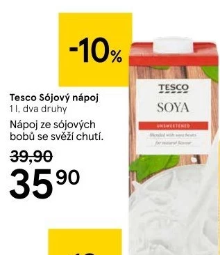 Nápoj sójový Tesco