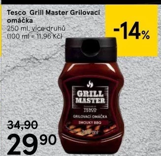 Omáčka grilovací Grill Master Tesco