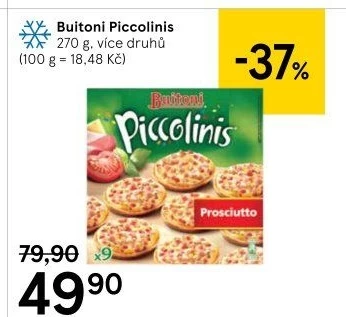 Pizza mražená Piccolinis Buitoni