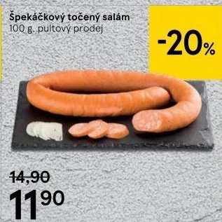 Salám špekáčkový točený