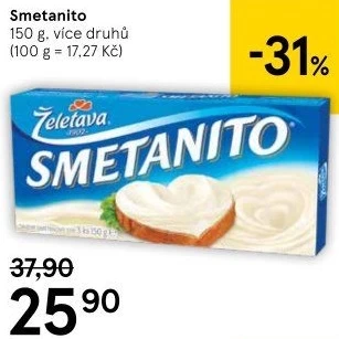 Sýr tavený Smetanito Želetava