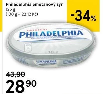 Sýr tavený smetanový Philadelphia Kraft