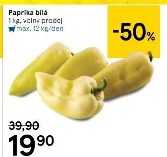 Paprika bílá