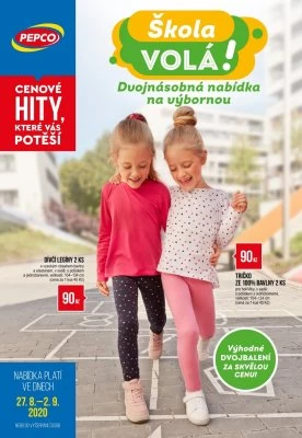 akční leták PEPCO 27.8.2020-2.9.2020