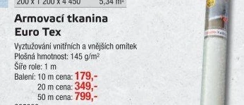 Armovací tkanina Euro Tex Den Braven