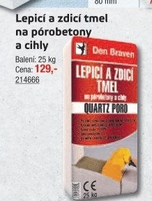 Lepicí a zdicí tmel Quartz Poro Den Braven