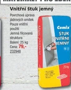 Štuková omítka Cemix