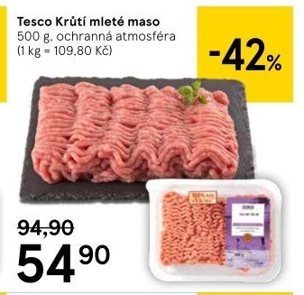 Krůtí mleté maso Tesco