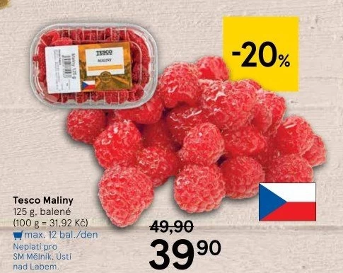 Maliny Tesco