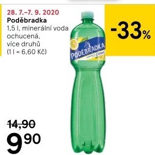 Ochucená voda Poděbradka