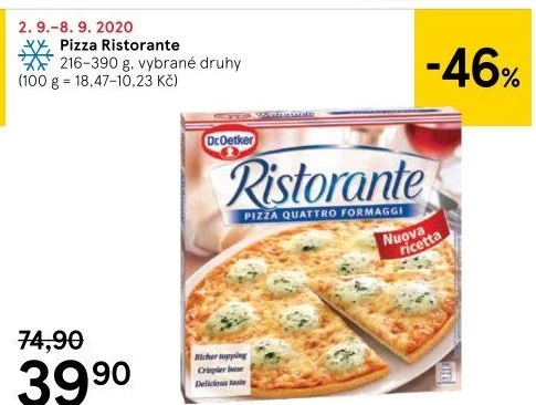 Pizza mražená Ristorante Dr. Oetker