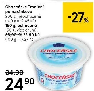 Tradiční pomazánkové Choceňské