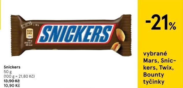 Tyčinka Snickers
