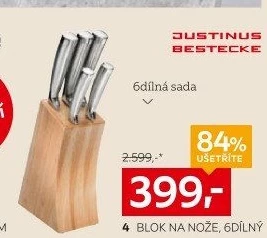 Blok na nože s noži Justinus