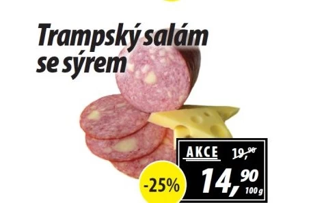 Salám trampský se sýrem