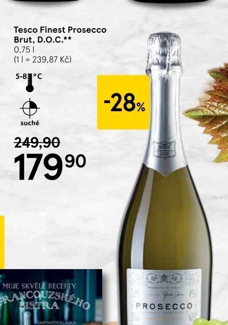 Prosecco brut DOC Tesco finest