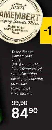 Sýr Camembert Tesco Finest