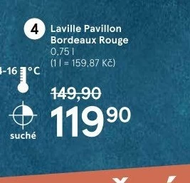 Vína Bordeaux Laville Pavillon