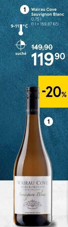 Víno Sauvignon Blanc Wairau Cove