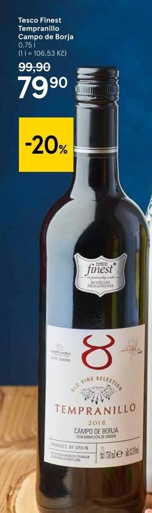 Víno Tempranillo Tesco Finest