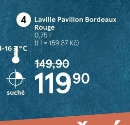 Vína Bordeaux Laville Pavillon