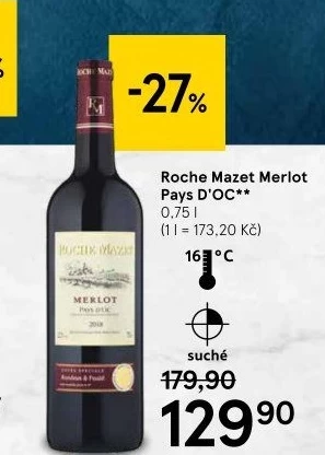 Víno Merlot Roche Mazet