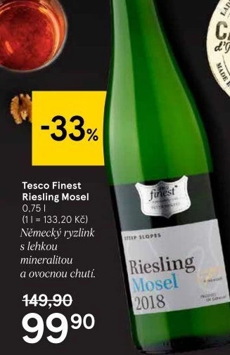Víno Riesling Mosel Tesco Finest