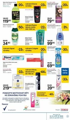 akční leták Tesco 9.9.2020-15.9.2020