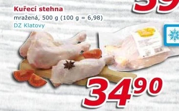 Kuřecí stehna mražená DZ Klatovy