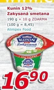 Zakysaná smetana Kunín 12%