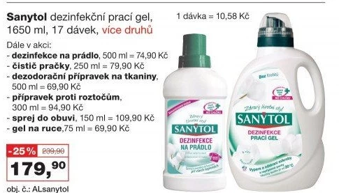 Dezinfekční sprej do bot Sanytol