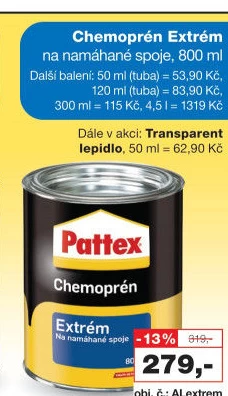 Lepidlo Chemoprén Extrém Pattex