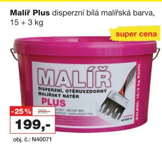 Malířský nátěr Malíř Plus
