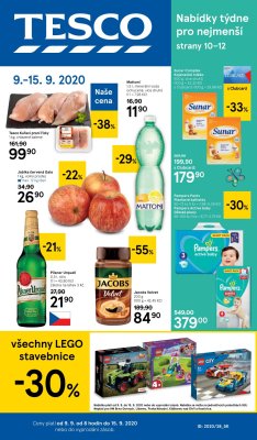 akční leták Tesco 9.9.2020-15.9.2020