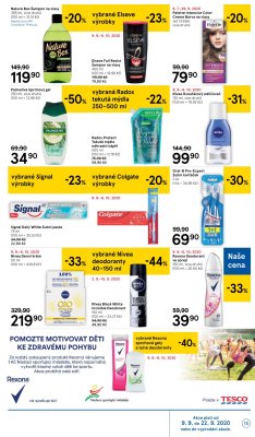 akční leták Tesco 9.9.2020-15.9.2020