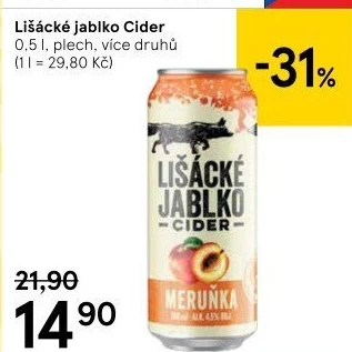 Cider Lišácké jablko Heineken