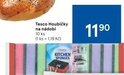 Houbičky na nádobí Tesco