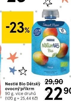 Ovocná kapsička Bio Naturnes Nestlé