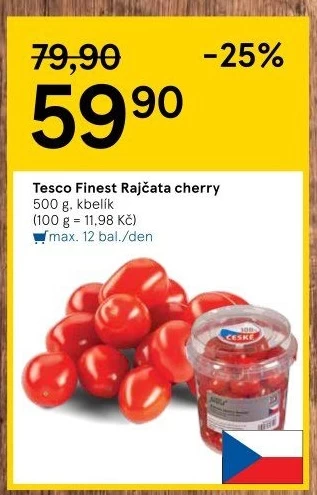 Rajčata cherry Tesco Finest