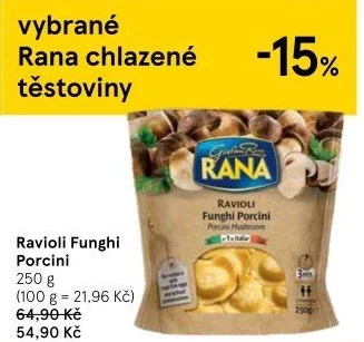 Ravioli chlazené Giovanni Rana