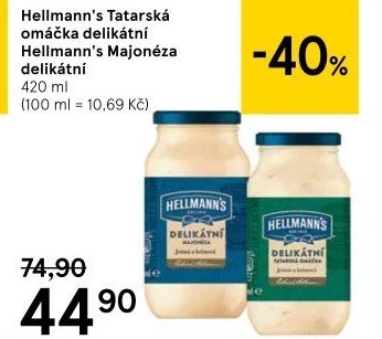 Tatarská omáčka delikátní Hellmann'