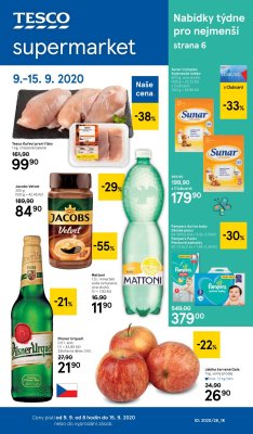 akční leták Tesco 9.9.2020-15.9.2020