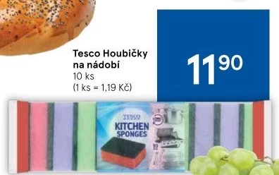 Houbičky na nádobí Tesco