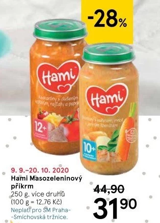 Příkrm masozeleninový Hami